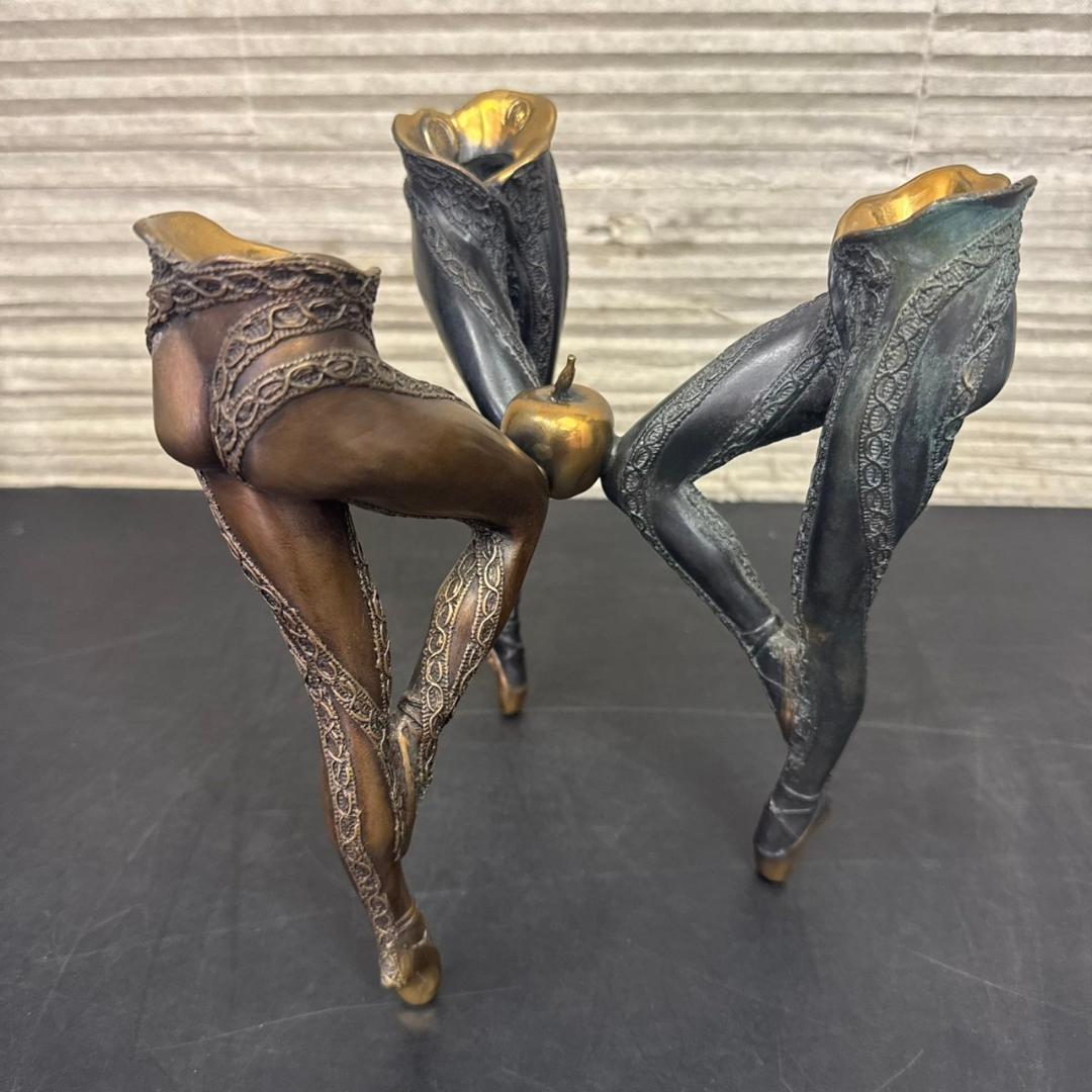 ☆ギルバートクラフト　バレリーナ燭台　ブロンズ　アンティーク　西洋美術品