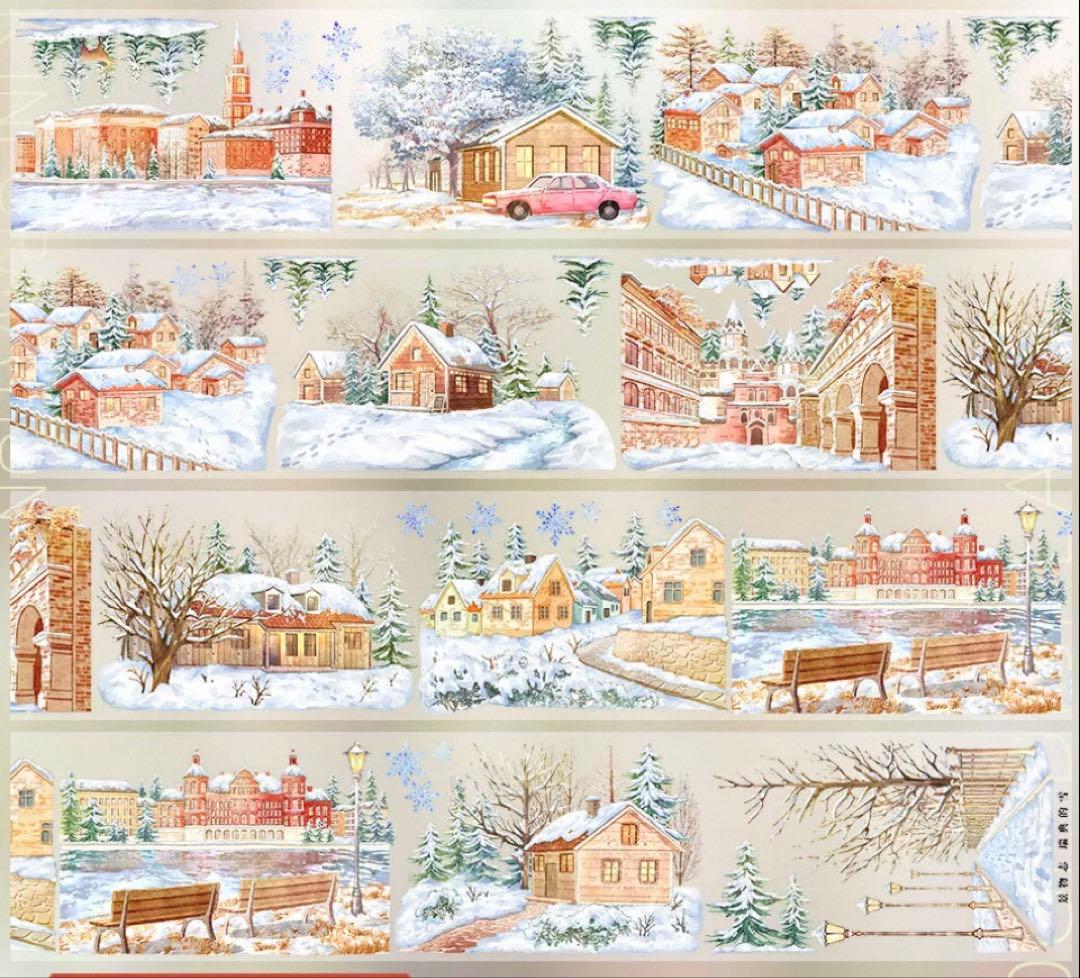 PET 瑞典的雪 7cm×5m 海外マスキングテープ