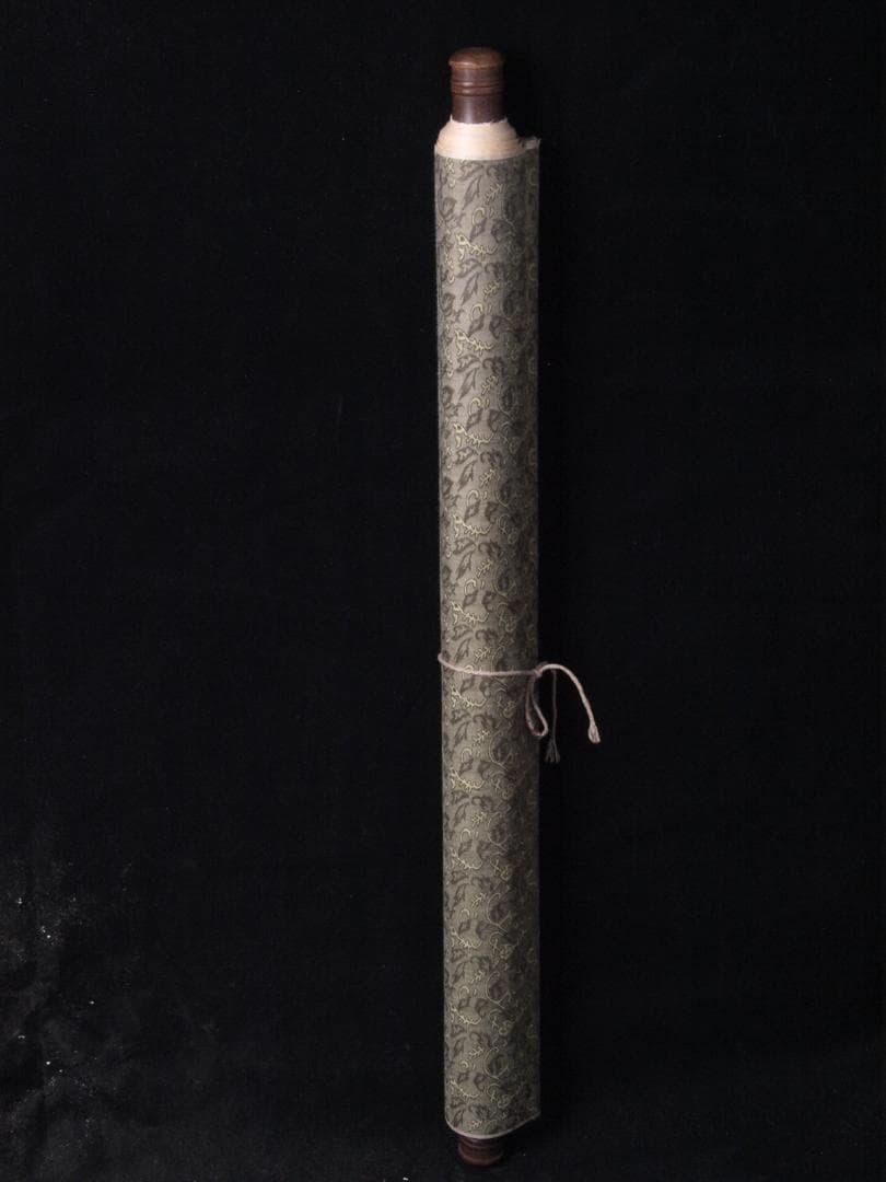 骨董市仕入れ品　唐時代掛け軸　肉筆水彩絵　骨董品　唐物 AK836A13-2