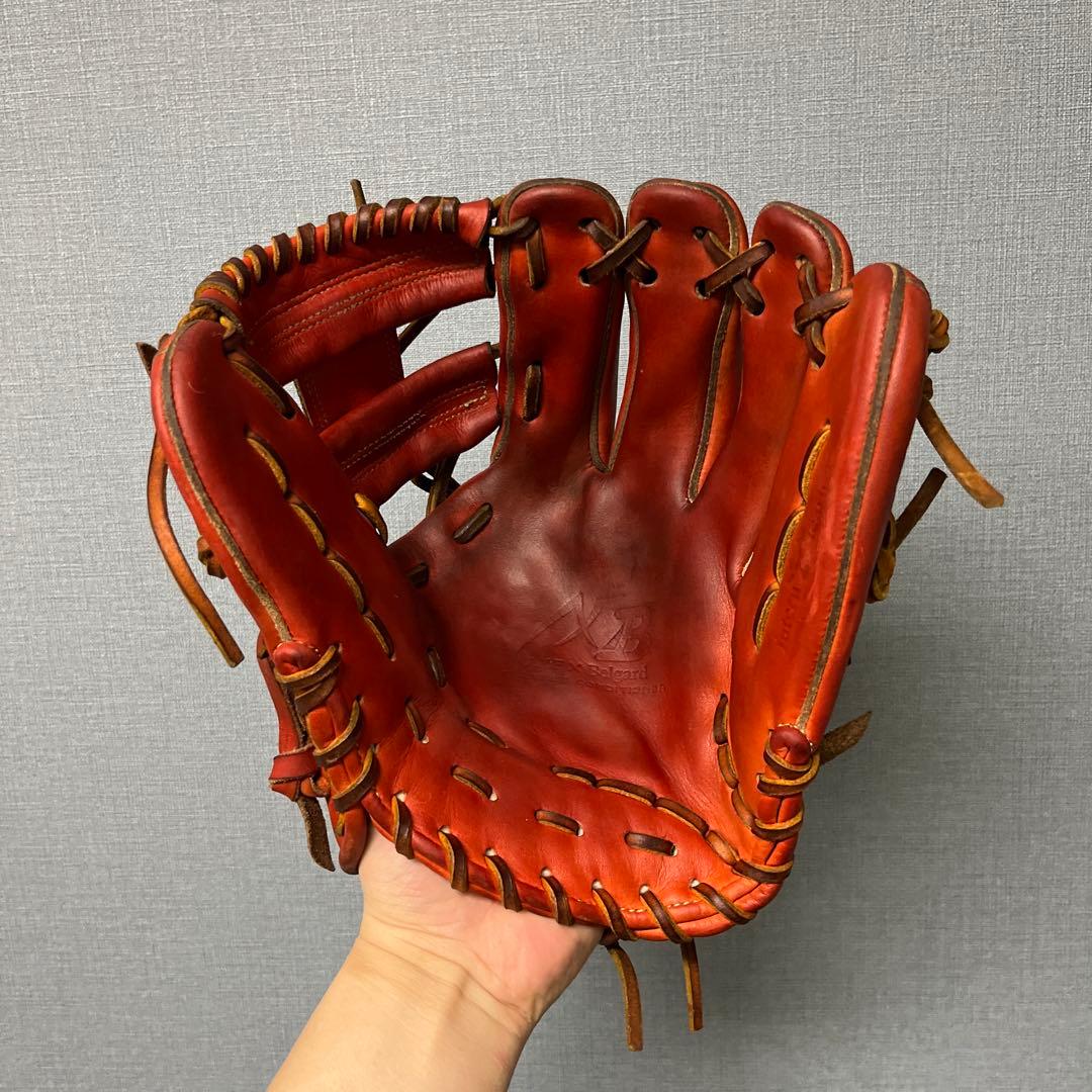 1228 アクセフ×ベルガード 型良 即戦力 硬式 内野手用グローブ