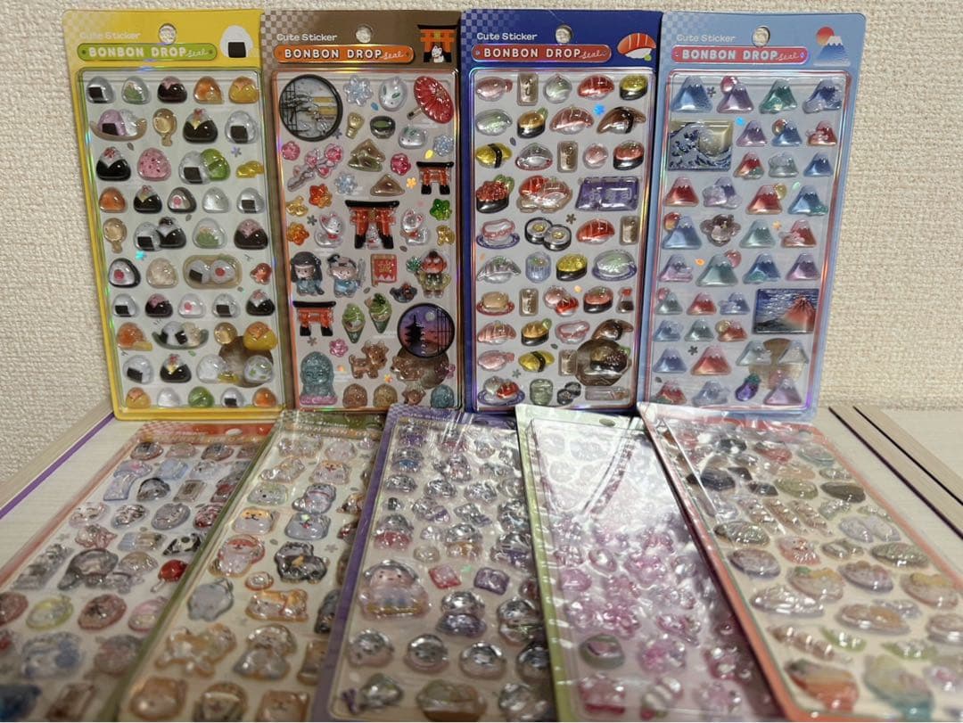 ボンボンドロップシール　和柄　9種　新品未開封