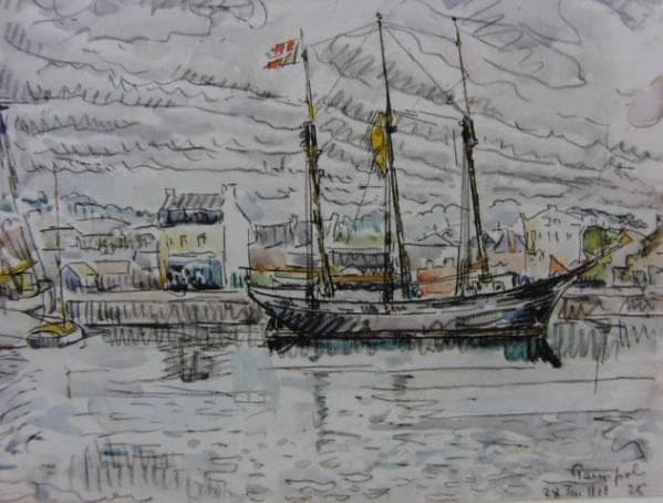 ポール・シニャック、Paimpol、海外版超希少レゾネ、新品額付、絵画