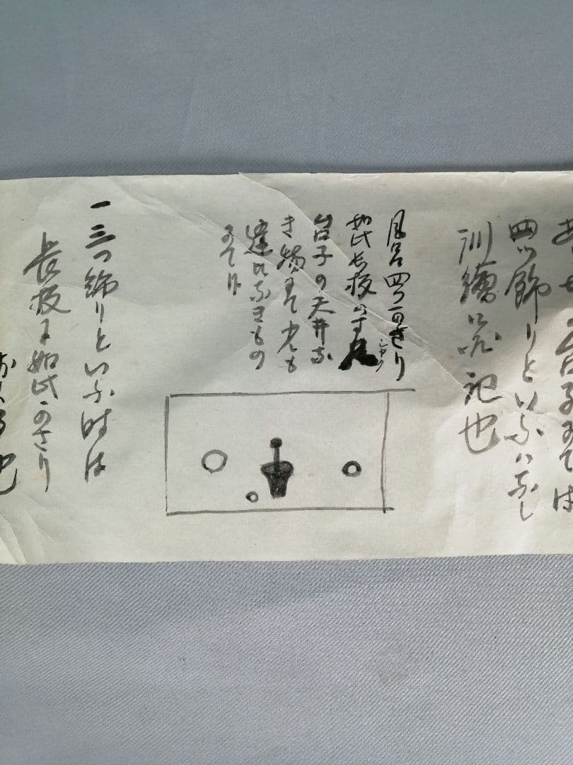 【茶道具】遠州公茶湯伝授書　巻物　遠州流　掛軸　軸C29