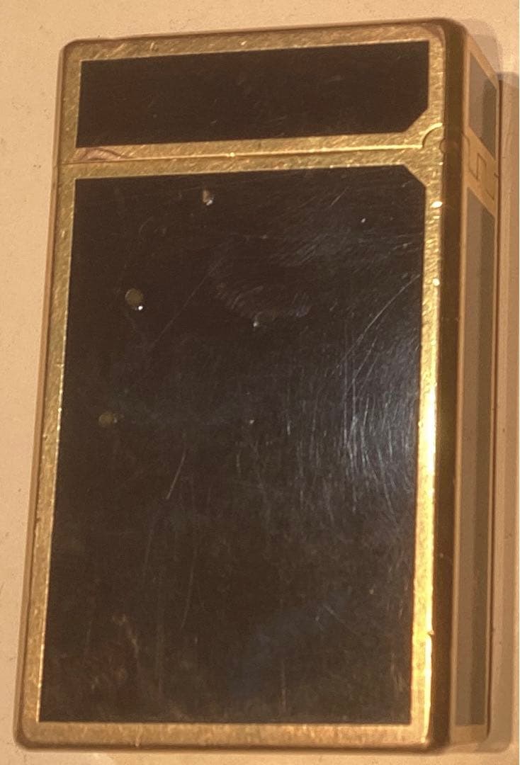 Dupontデュポン　ローラー式ガスライター黒漆塗りフランス製