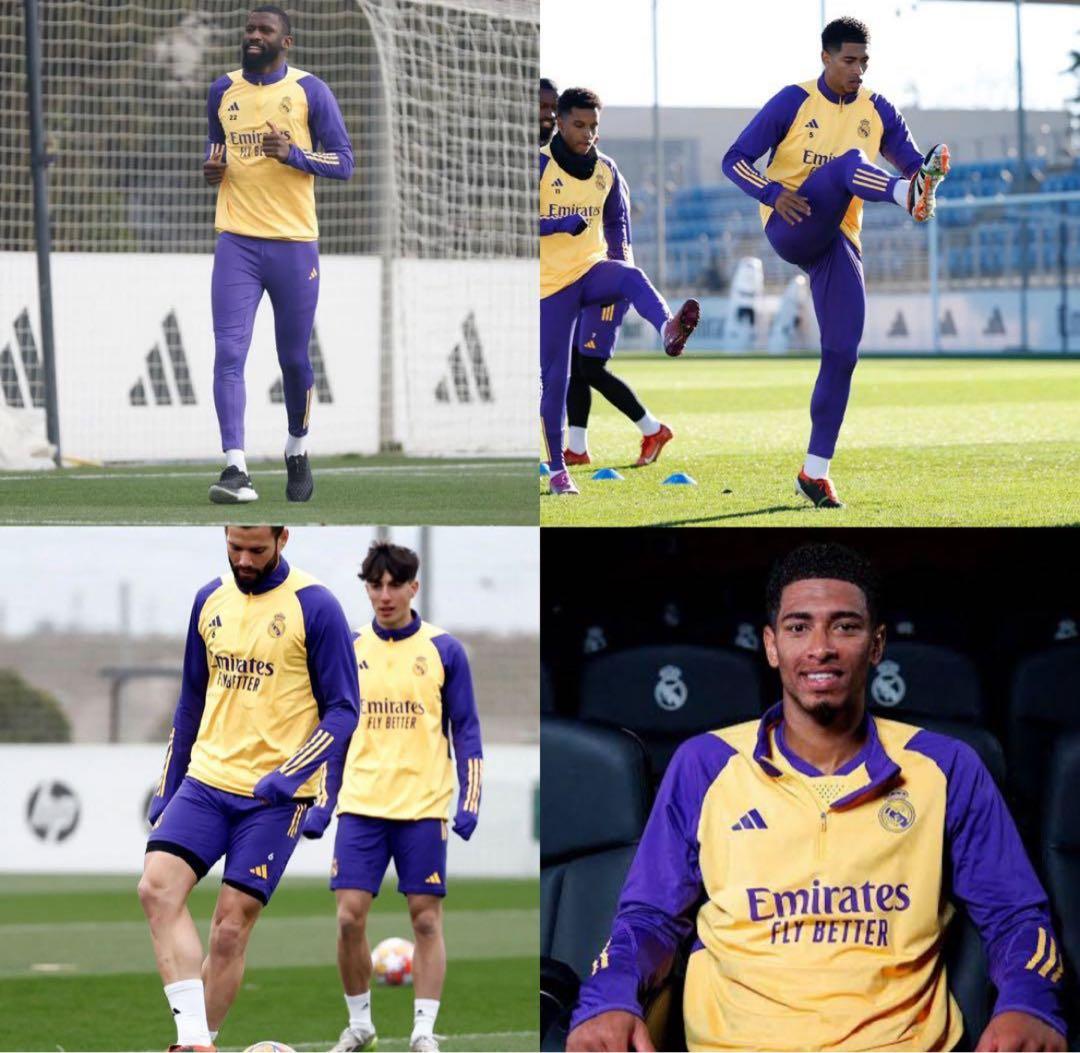 超貴重 胸番号入り レアルマドリード トレーニングウェア上下支給モデル