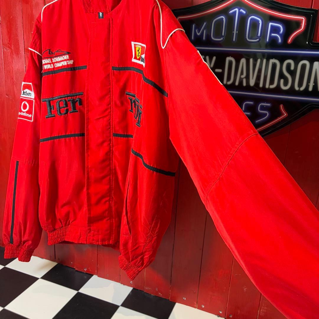 Ferrari×Marlboro ナイロンレーシングジャケット　フルデコ