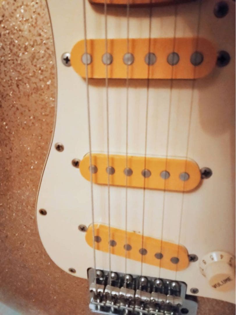 fernandes ラルク　kenモデル　ピンク　ラメ　ギター　フェルナンデス