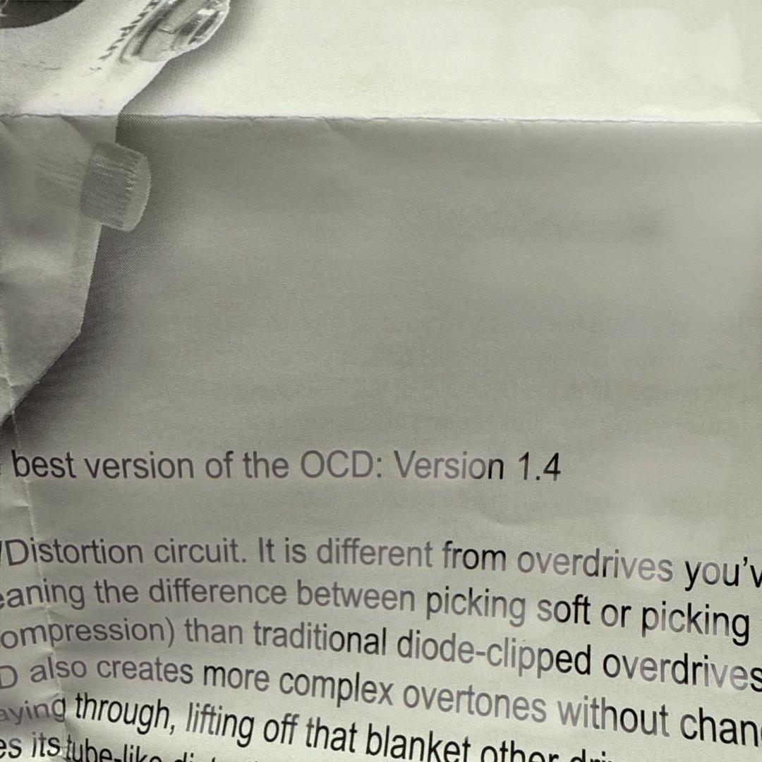 Fulltone OCD オーバードライブペダルVer.1.7