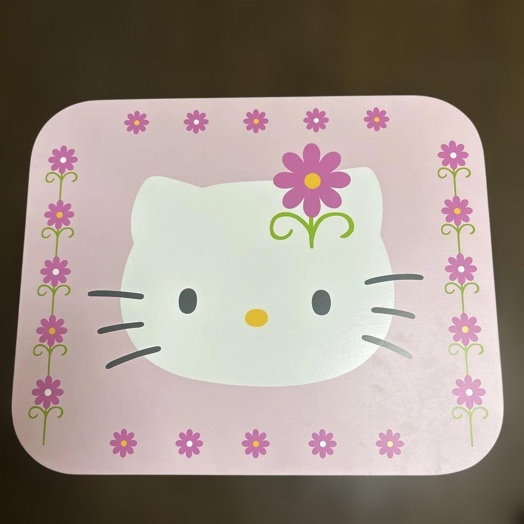 美品 激レア サンリオ ハローキティ キャスター 付き 木製 ボックス 収納