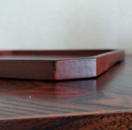 太田修嗣③洗朱根来角隅切盆