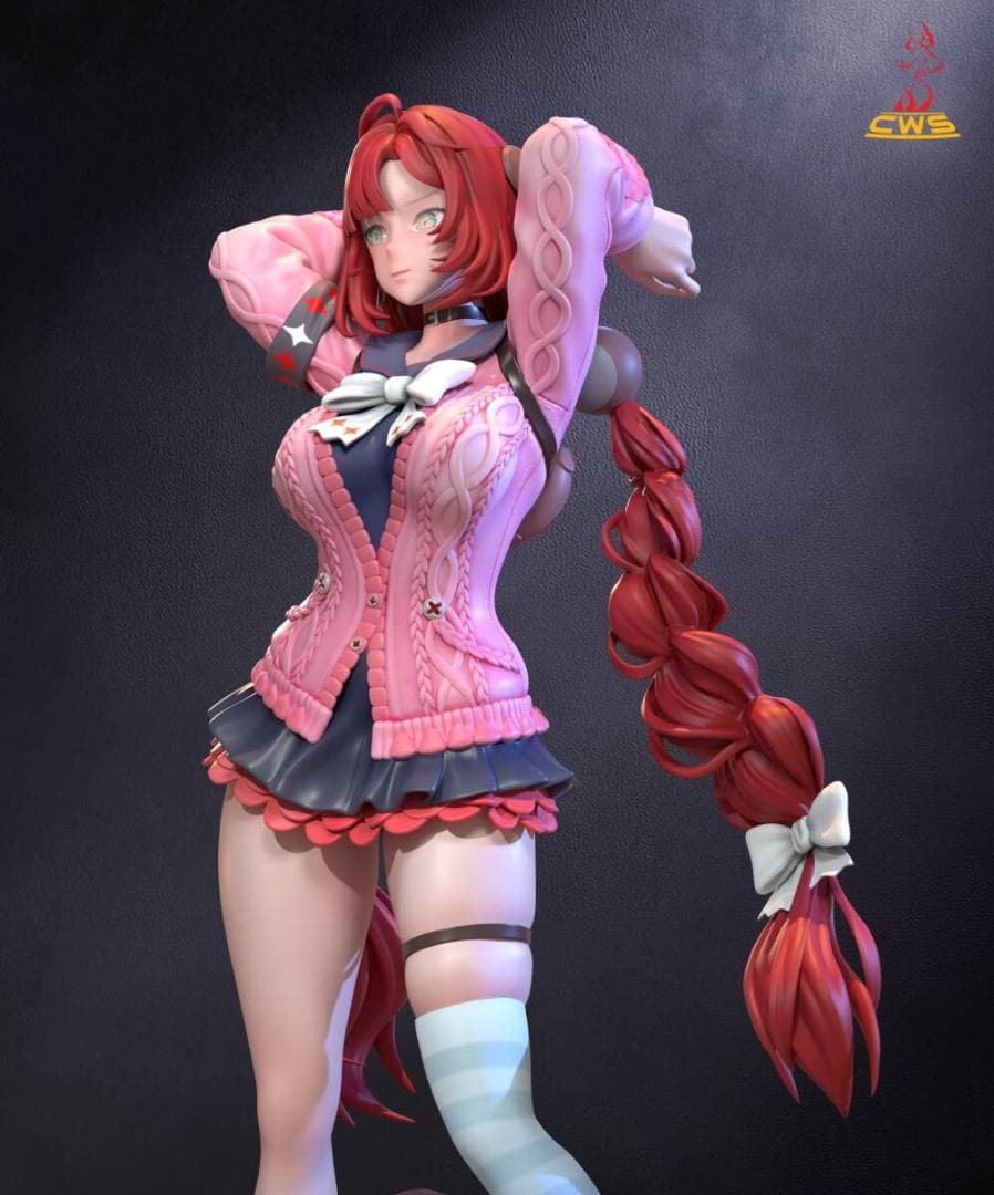 浮波柚葉　ゼンレスゾーンゼロ　ゼンゼロ　怪啖屋　20ｃｍ　未塗装未組立　光造形