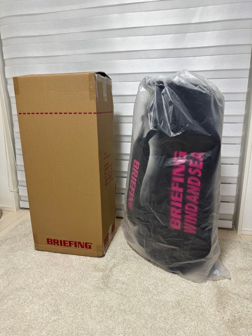BRIEFING WIND AND SEA キャディバッグ サックス pink