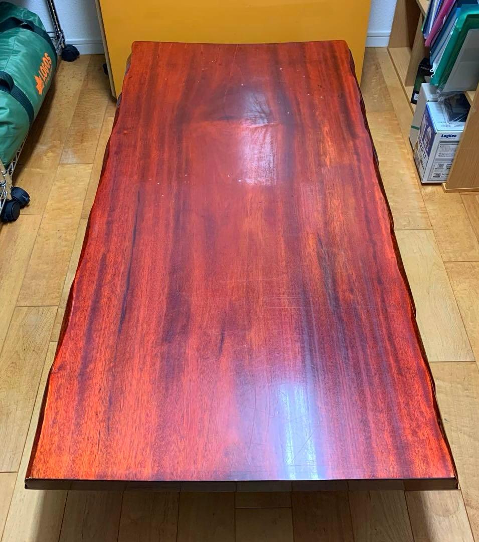 一枚板　座卓　昭和レトロ　【１月のみ販売】