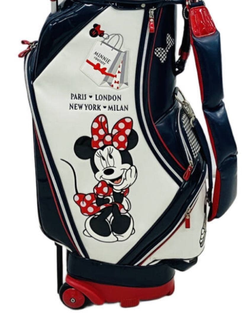 稀少美品！廃盤Disneyディズニーミニーマウス キャディバッグ キャスター付