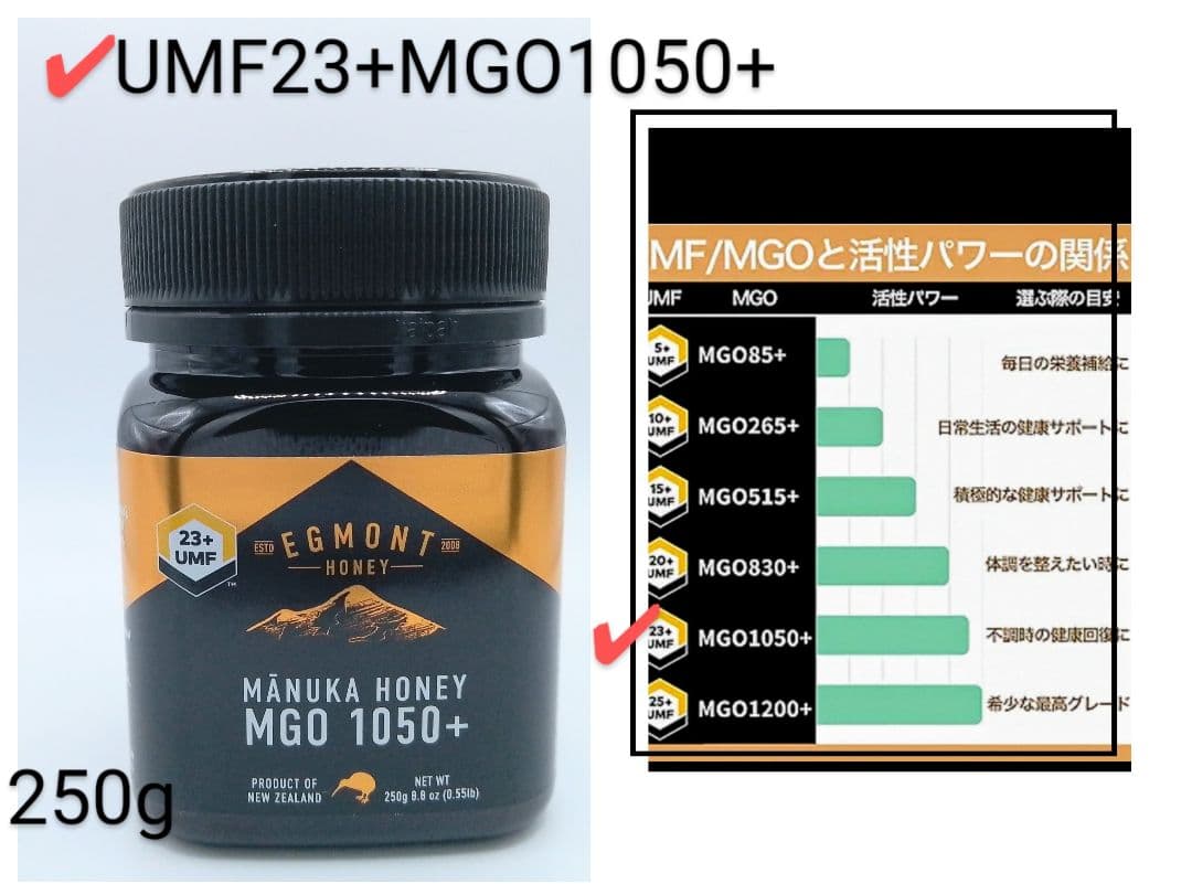 エグモント マヌカハニーUMF23+MGO1050+250g■eg-12-4