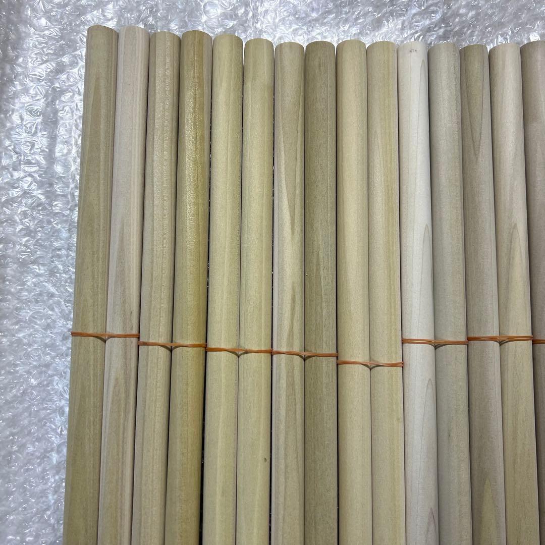 h6+h65 太鼓の達人マイバチ作成用 朴Φ2.0×40cm　10セット 色ムラ