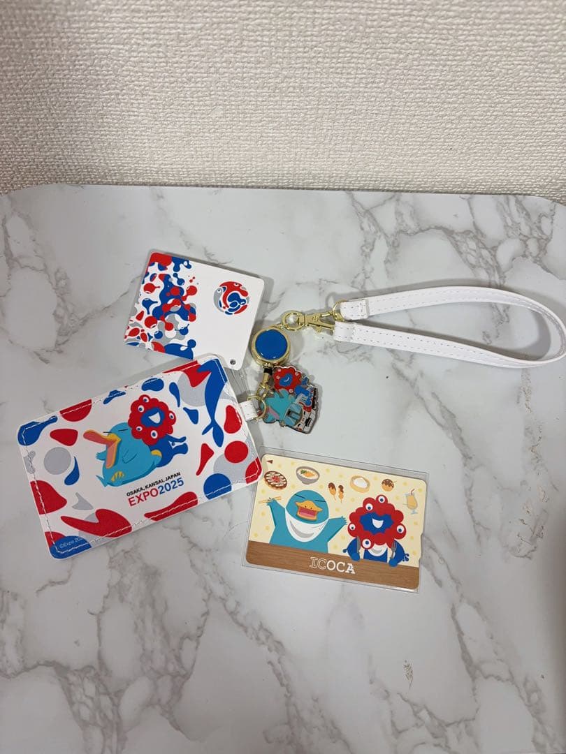 万博限定　ICOCA ミャクミャク　イコちゃん　パスケース付き