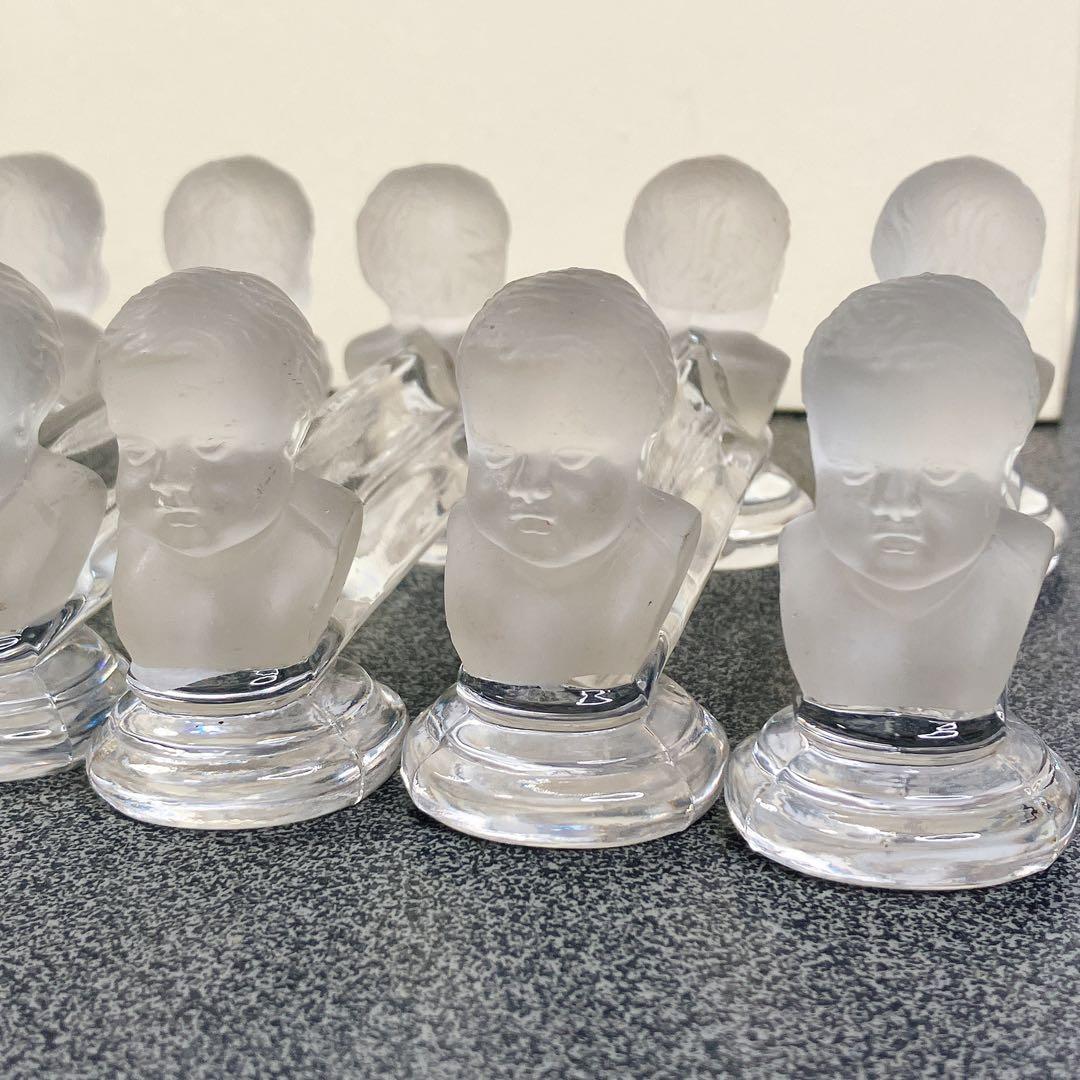 オールドバカラ enfant 子ども胸像 カトラリーレスト 6客 1916年