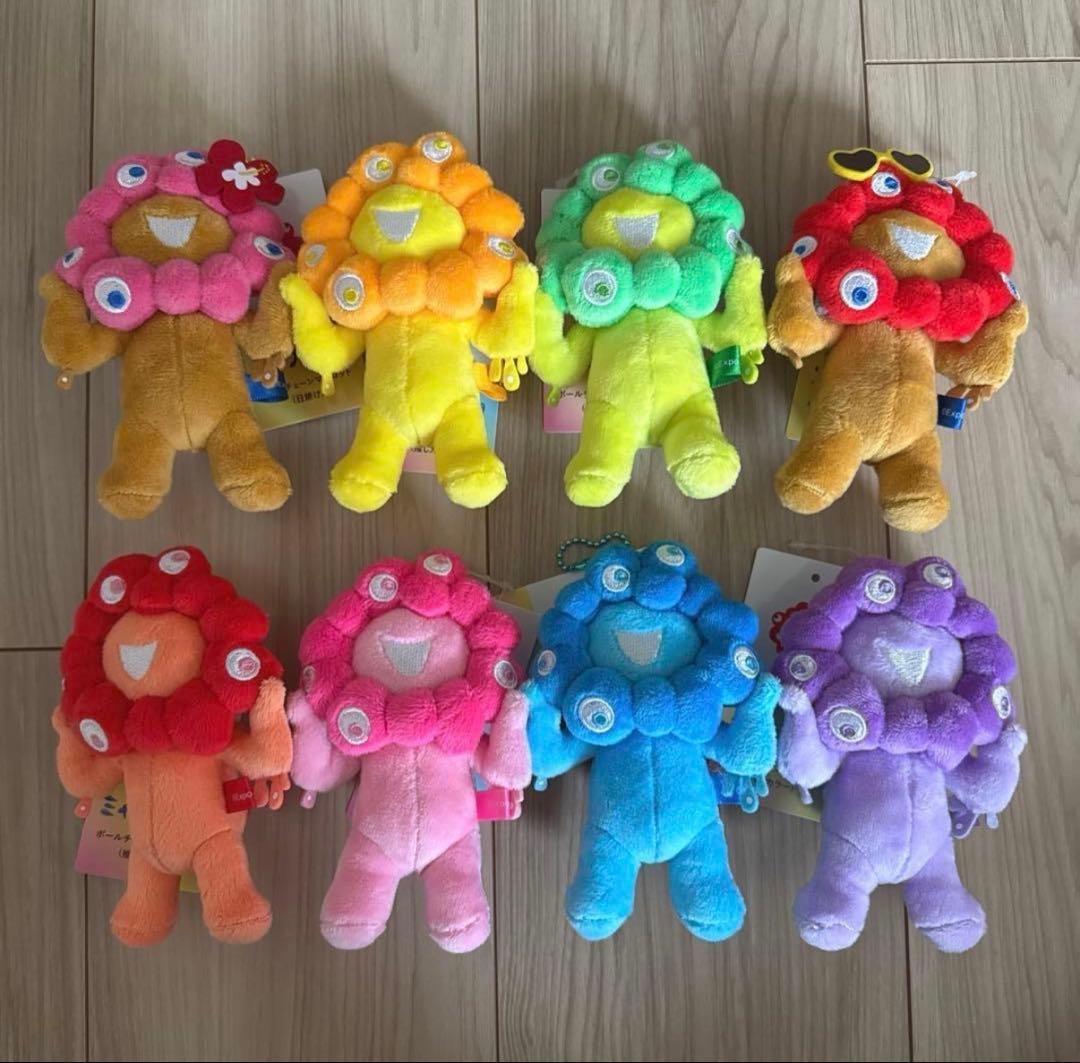 関西万博　ミャクミャク　日焼け　推しカラー　ぬいぐるみ　コンプリート　8体セット