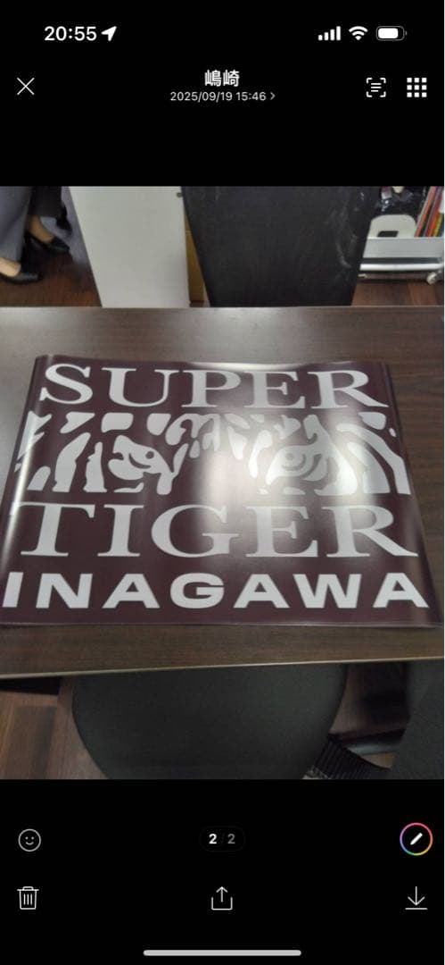 #右翼-アクセサリー スーパータイガーイナガワステッカー大型ポスター 2枚セット