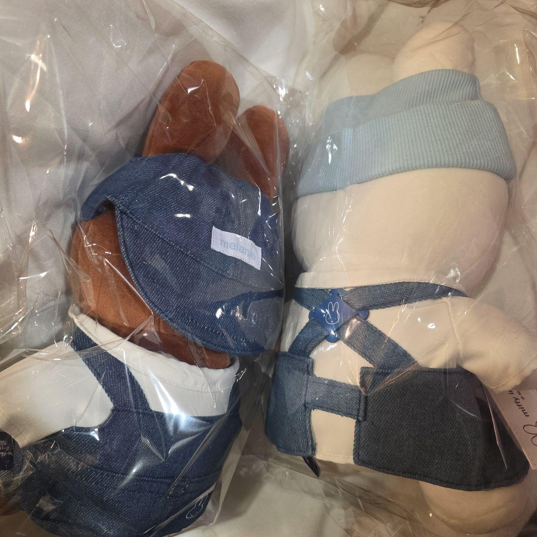 ミッフィーカフェ ソウル デニム ぬいぐるみ ミッフィー メラニー 2体セット