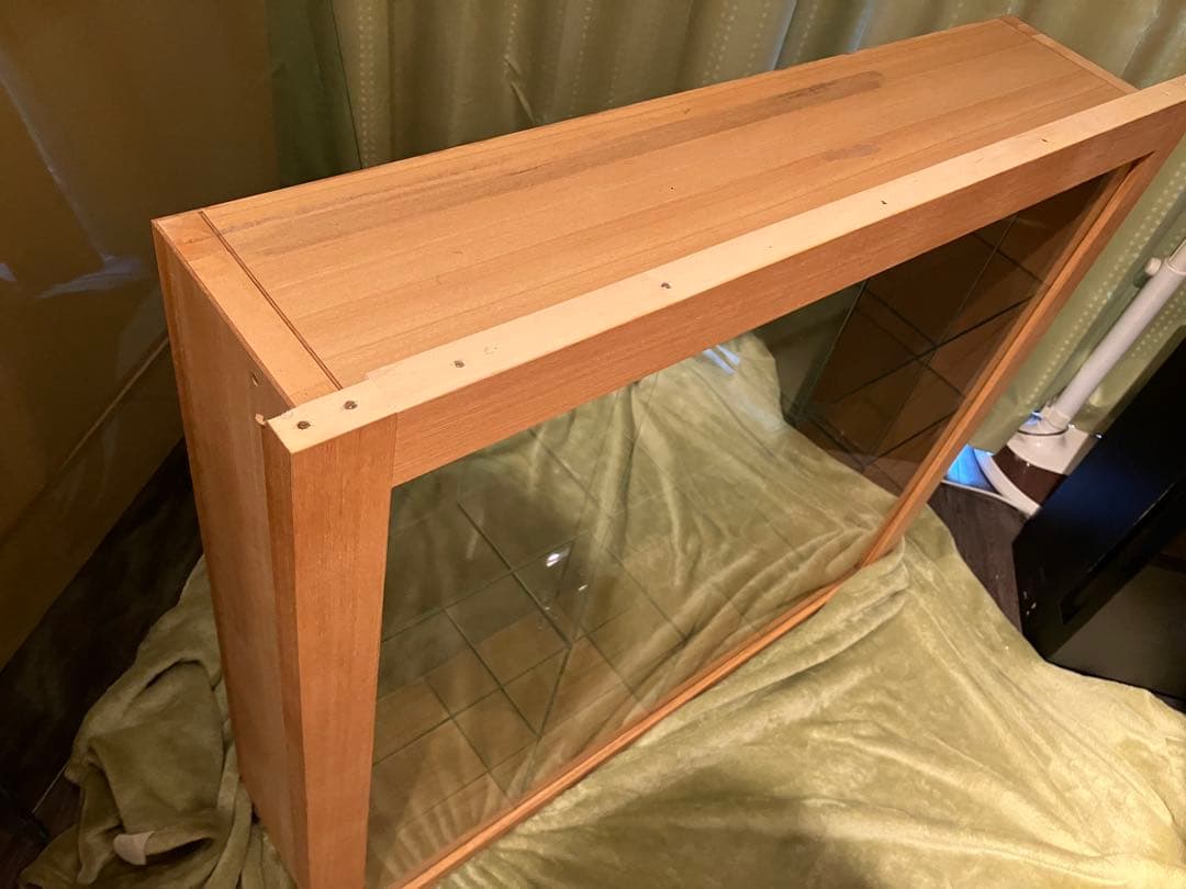 【引き取り限定】 ウッド×ガラス製ディスプレイ　ショーケース 店舗用