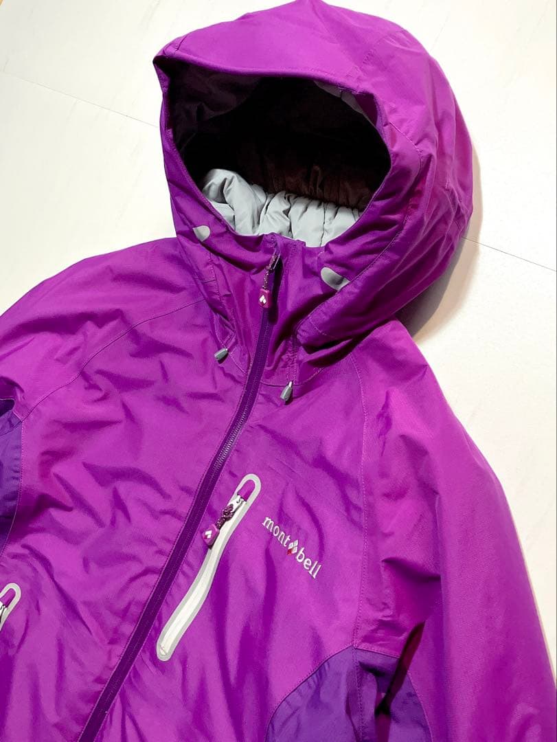 【未使用品】mont-bell パウダーライトパーカ　レディースＬ　パープル