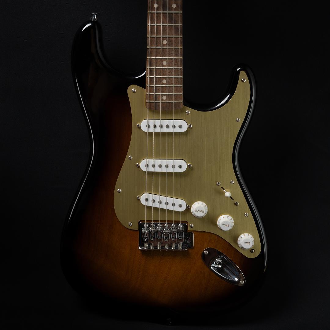 ストラト用アノダイズドピックガードGoldゴールド金/Lotustorks