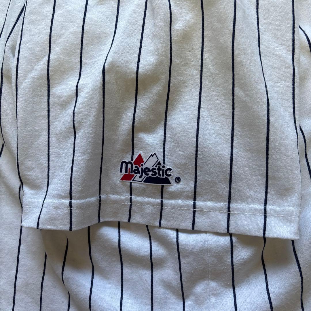 ユニフォーム ベースボール 野球 CA エンジェルス 縦縞 USA製 古着