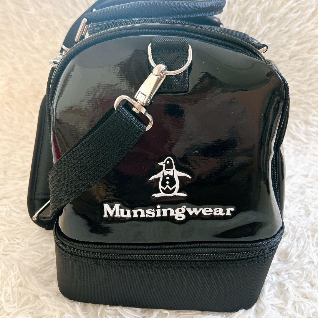 未使用に近い　Munsingwear ボストンバッグ エナメル 2way ゴルフ