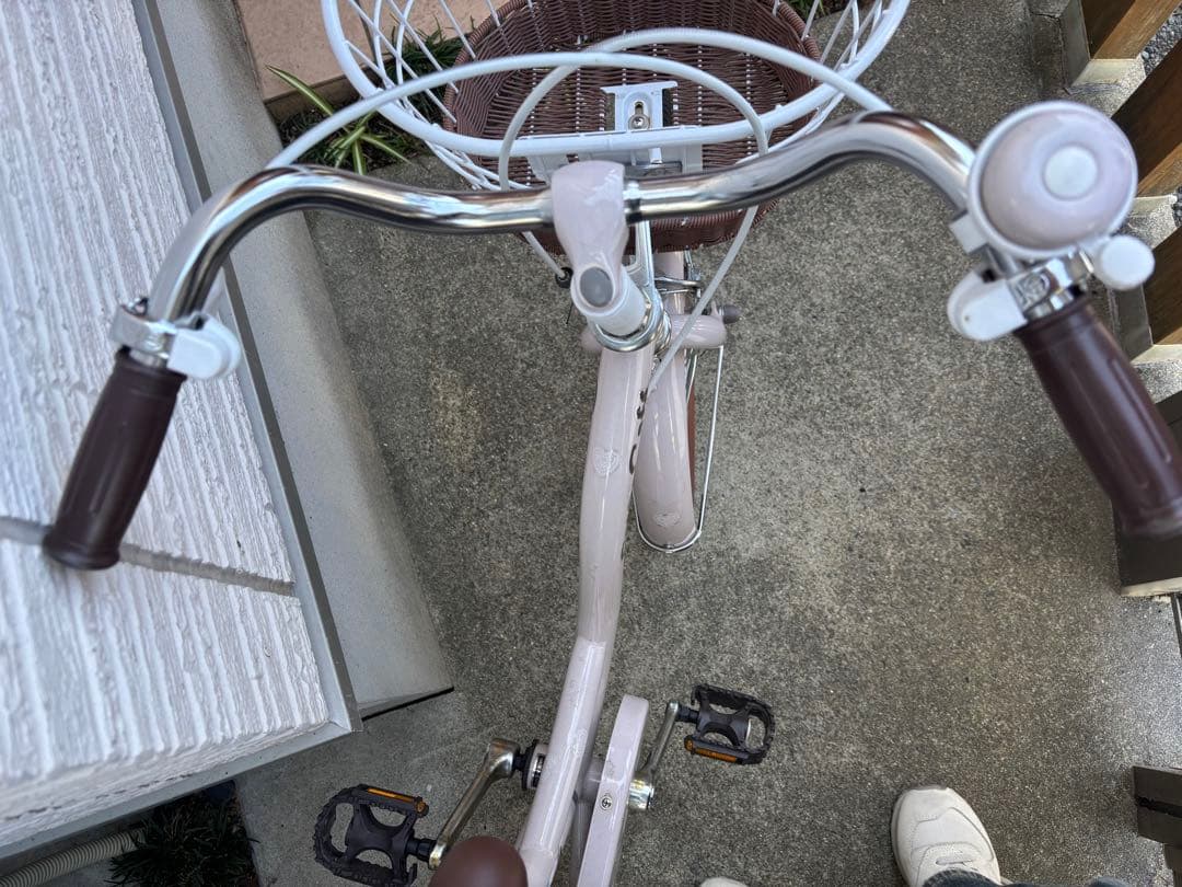 【受け取り限定】Coco Cafe 子供用自転車 ピンク　ブラウン　18インチ