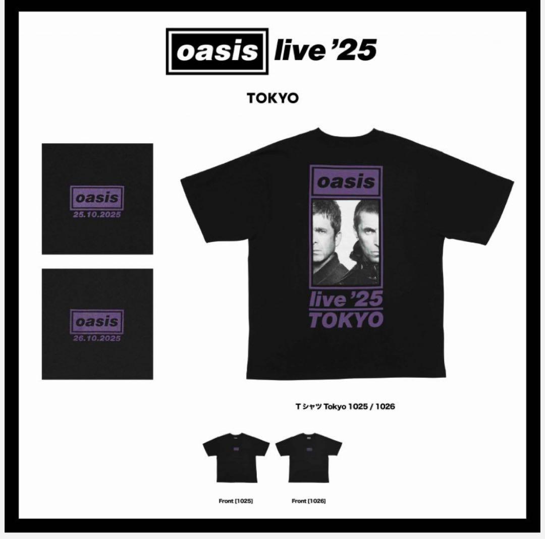 oasis live '25 会場物販限定「TOKYO1026」Tシャツ