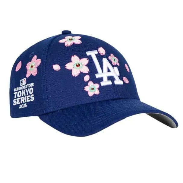 新品　村上隆 MLB　NEWERA 9FORTY ドジャース キャップ　ネイビー