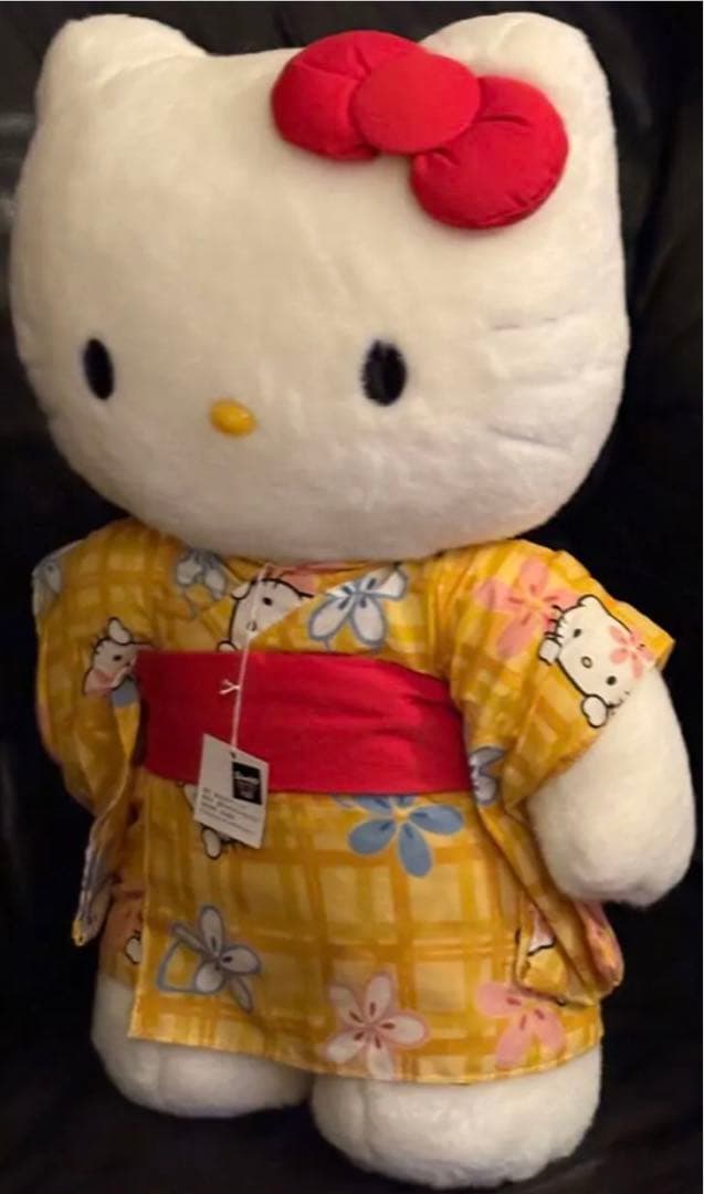 Sanrio キティ　着物　浴衣　2000年　ぬいぐるみ　新品タグ付き 特大
