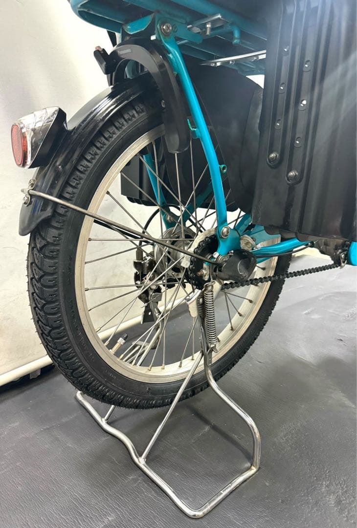 1年保証　新型　パナソニック　ギュットミニ　20インチ　水色　電動アシスト自転車