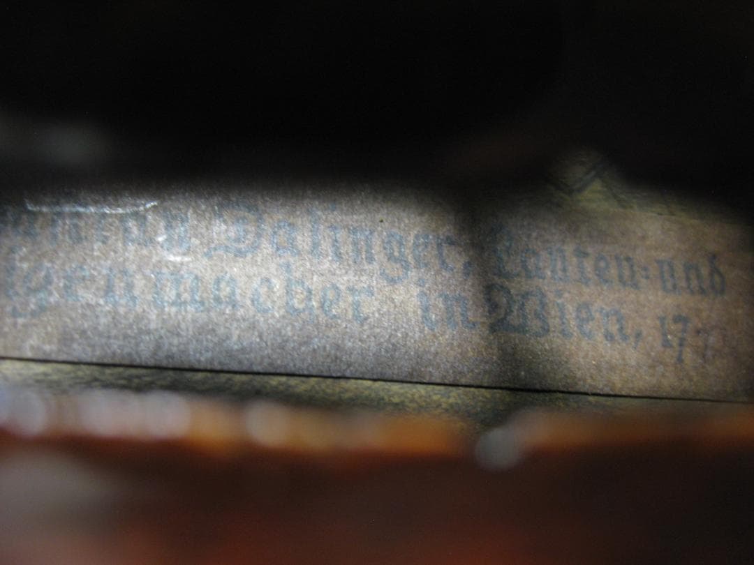 【オールド】 Sebastian Dallinger ca.1800 バイオリン