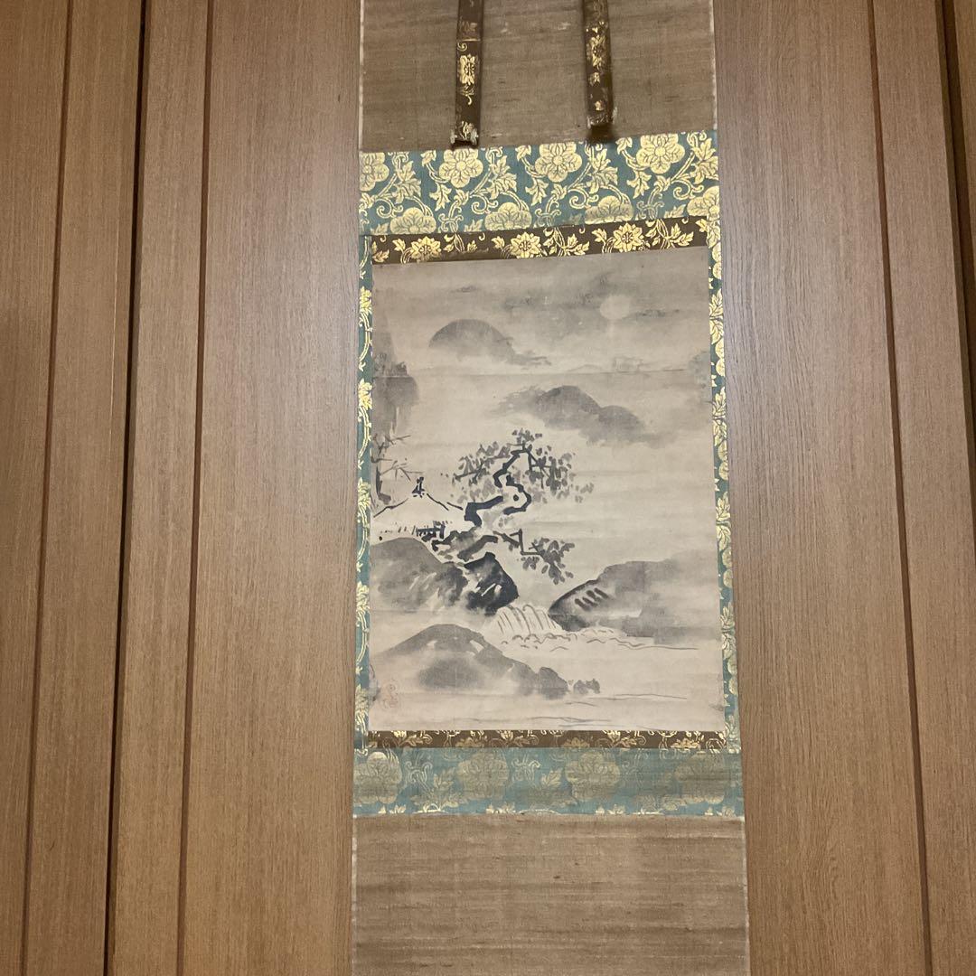 狩野探幽【 守信 】 紙本水墨画山水風景画 鍛冶橋狩野派の祖