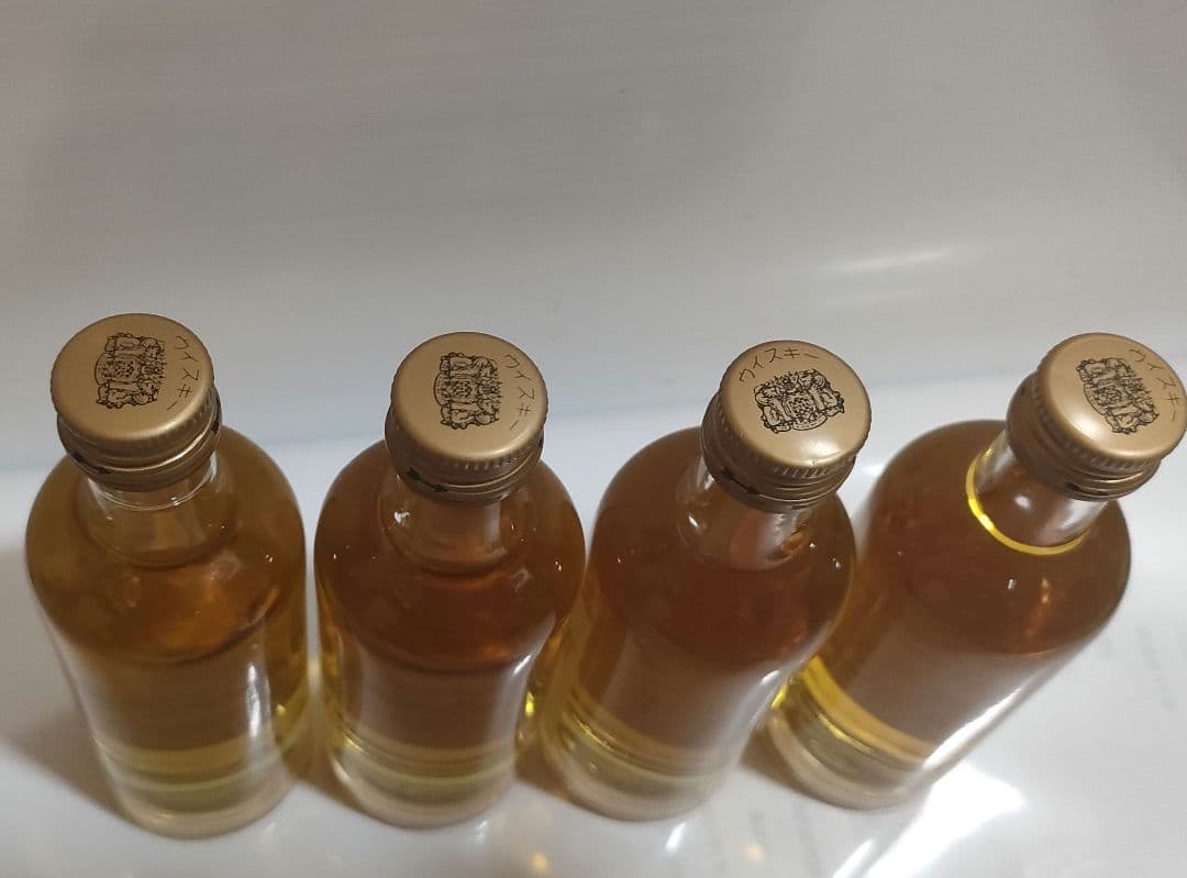非売品　余市,宮城峡,竹鶴　 シングルモルト ウイスキー　50ml 4本セット