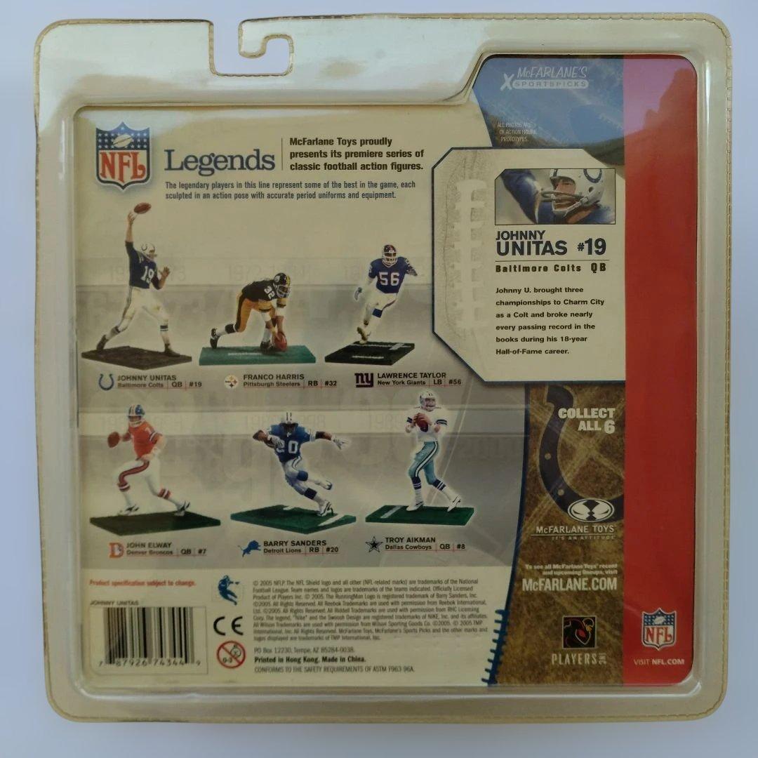 (バリアント/未開封品)マクファーレンNFL ジョニー・ユナイタス 2体セット