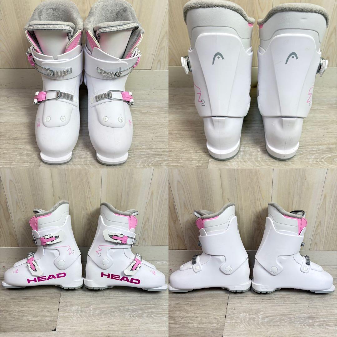 【キッズスキー】ハート スキーセット 118cm ブーツ 22〜22.5cm