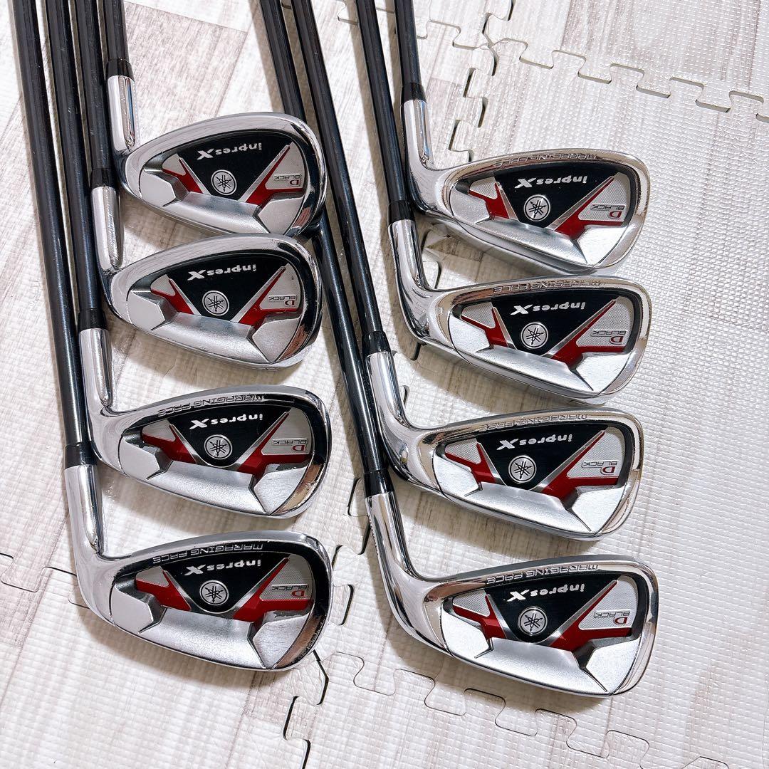 YAMAHA ヤマハ inpres X D BLACK アイアン　8本　R