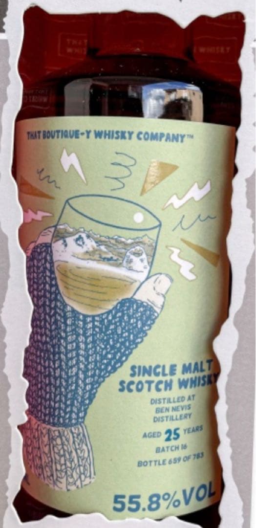 ブティックウイスキー ベンネヴィス 25年 バッチ16 55.8％