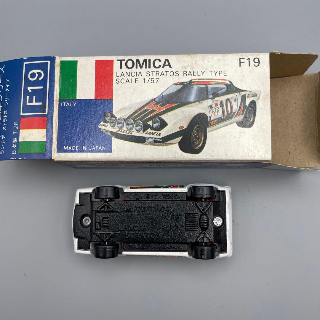 トミカ　青箱　F49 ランチア　ストラトス　ラリータイプ