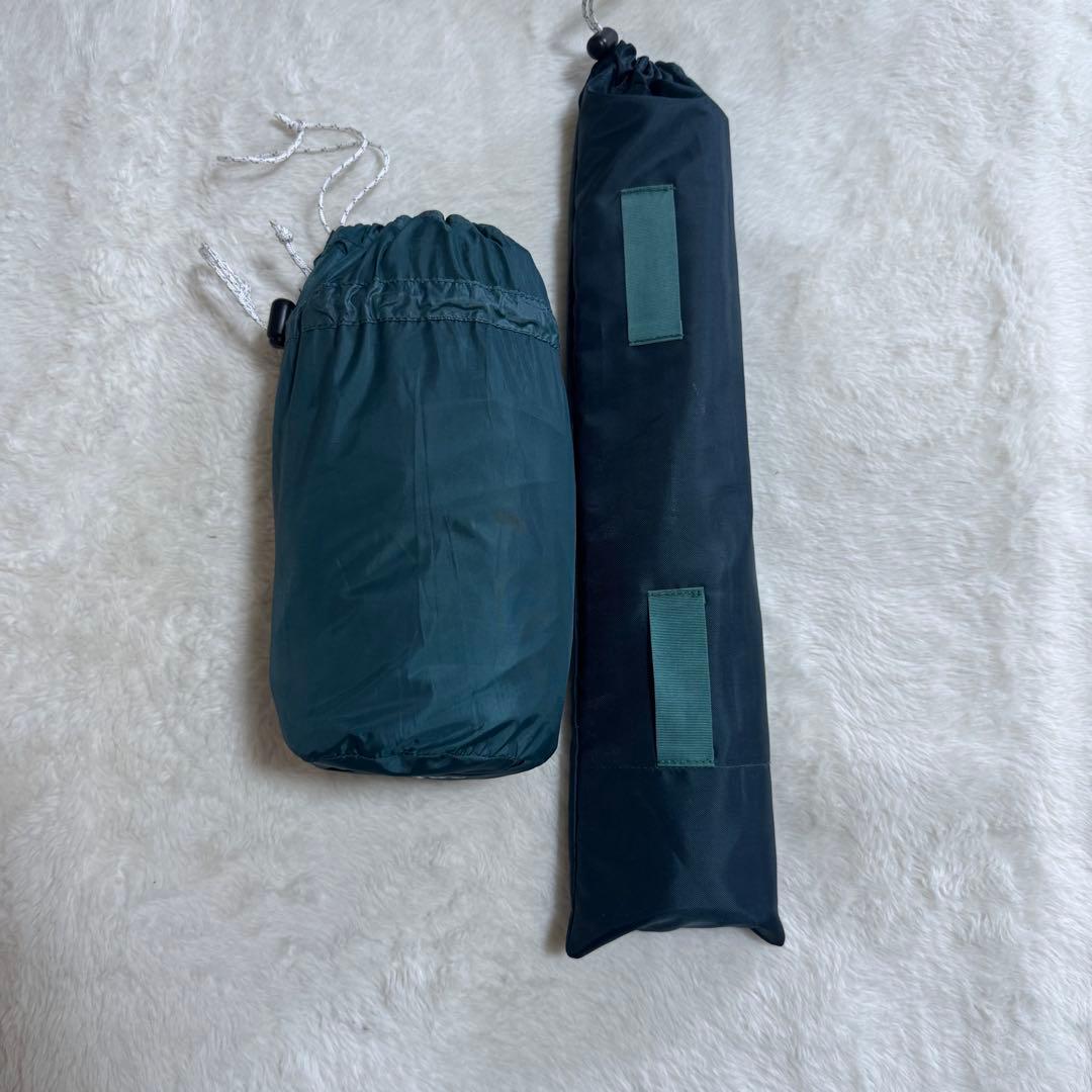 美品モンベル現行モデル　ミニタープ　ダークグリーン　ポール付