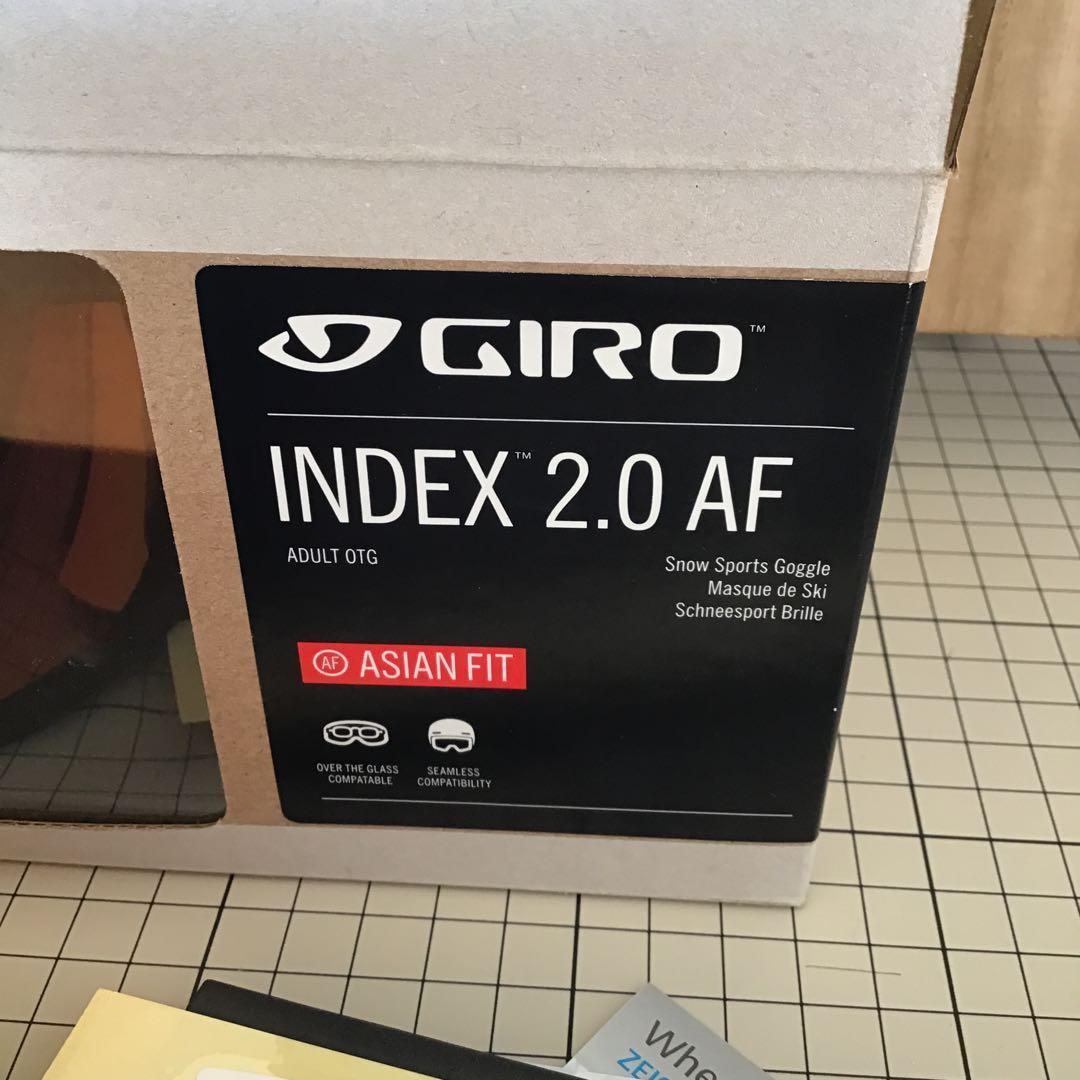 ジロ GIRO INDEX 2.0 AFインデックス 2.0 ゴーグル