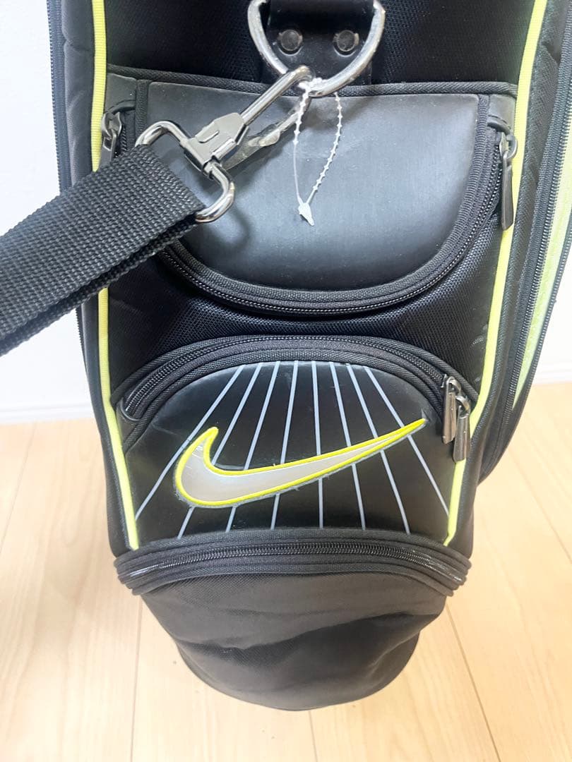 【大人気‼️】Nike ゴルフ キャディバッグ ナイキ　黒/黄　蛍光