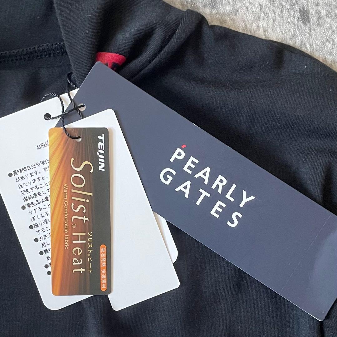 ★参15,400円★パーリーゲイツ ソフトサーモベア天 長袖 ハイネック 黒 ３