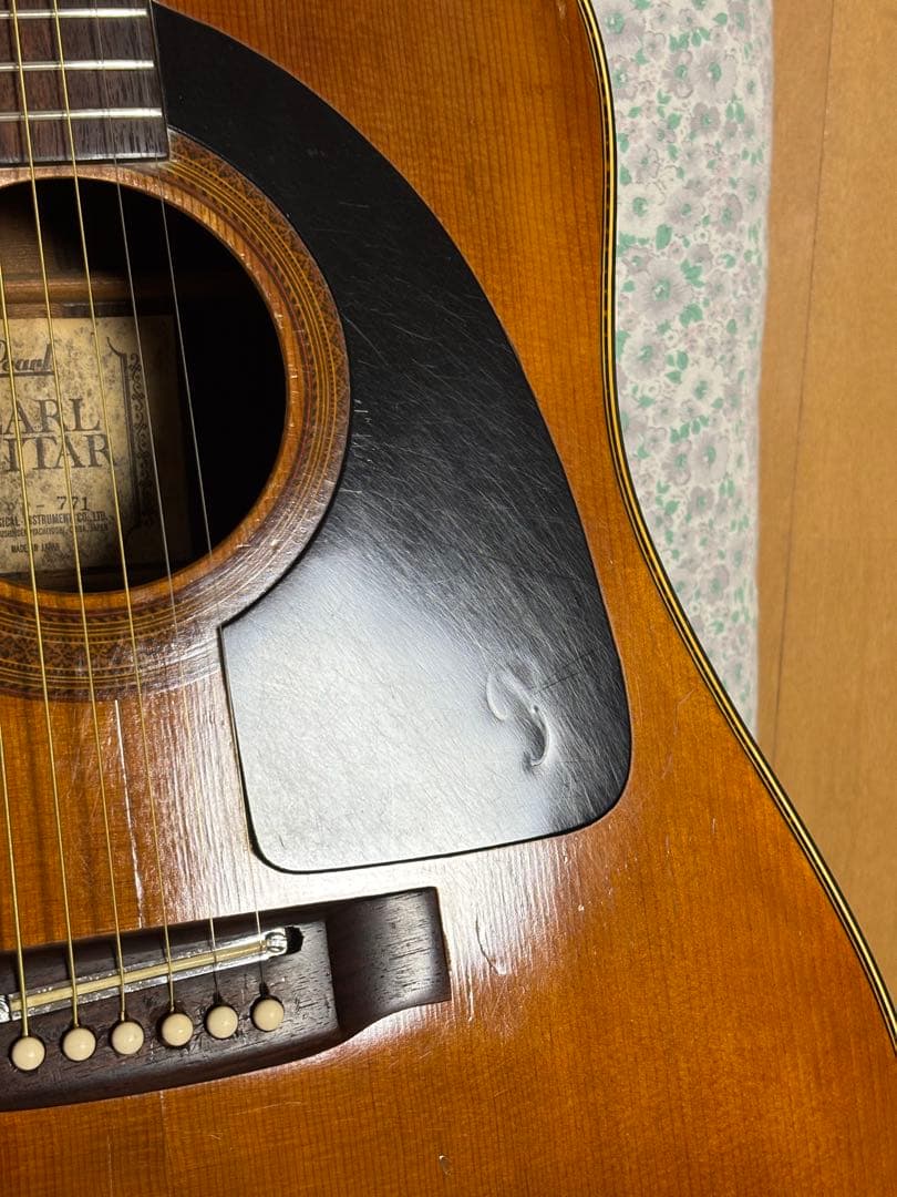 レア！Pearl パールPF-771ジャパンヴィンテージアコギ ADJサドル