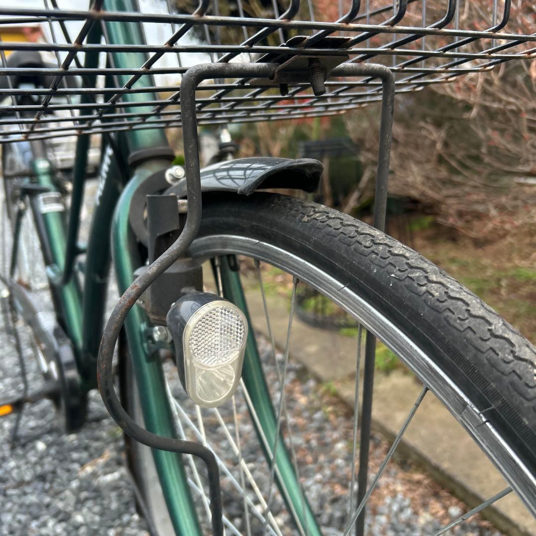 ALMO 自転車　27インチ　￼グリーン シティサイクル スチールフレーム