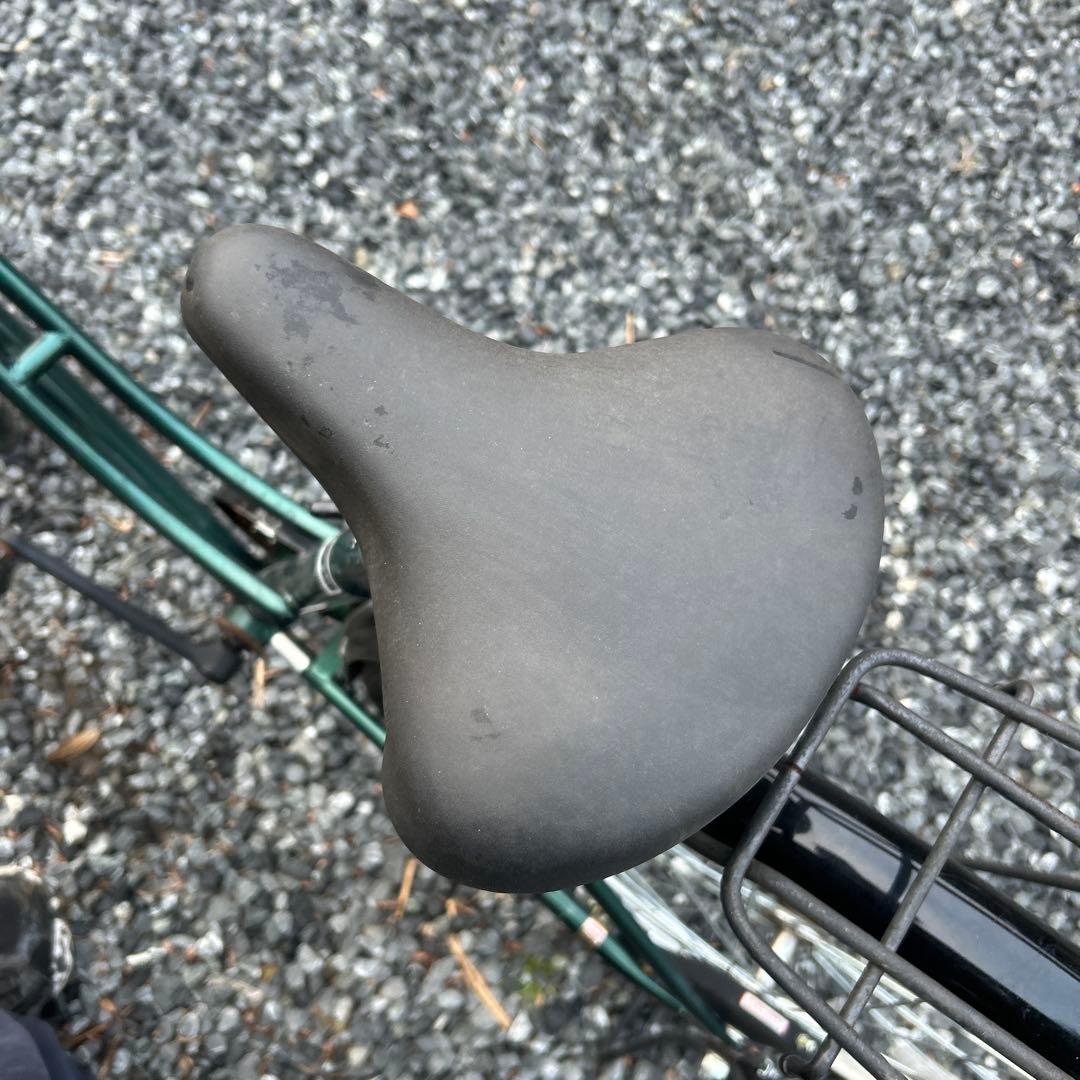 ALMO 自転車　27インチ　￼グリーン シティサイクル スチールフレーム